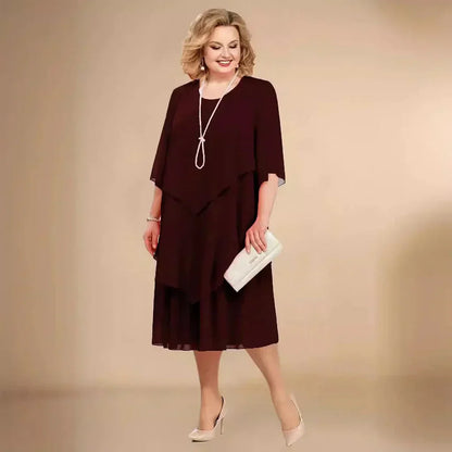 Women's Layered Dress Panel Overlay