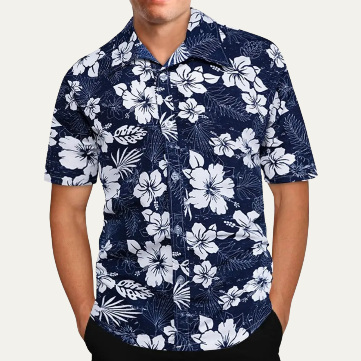 Men's Hawaiian Shirt Tropical Coconut Print Casual