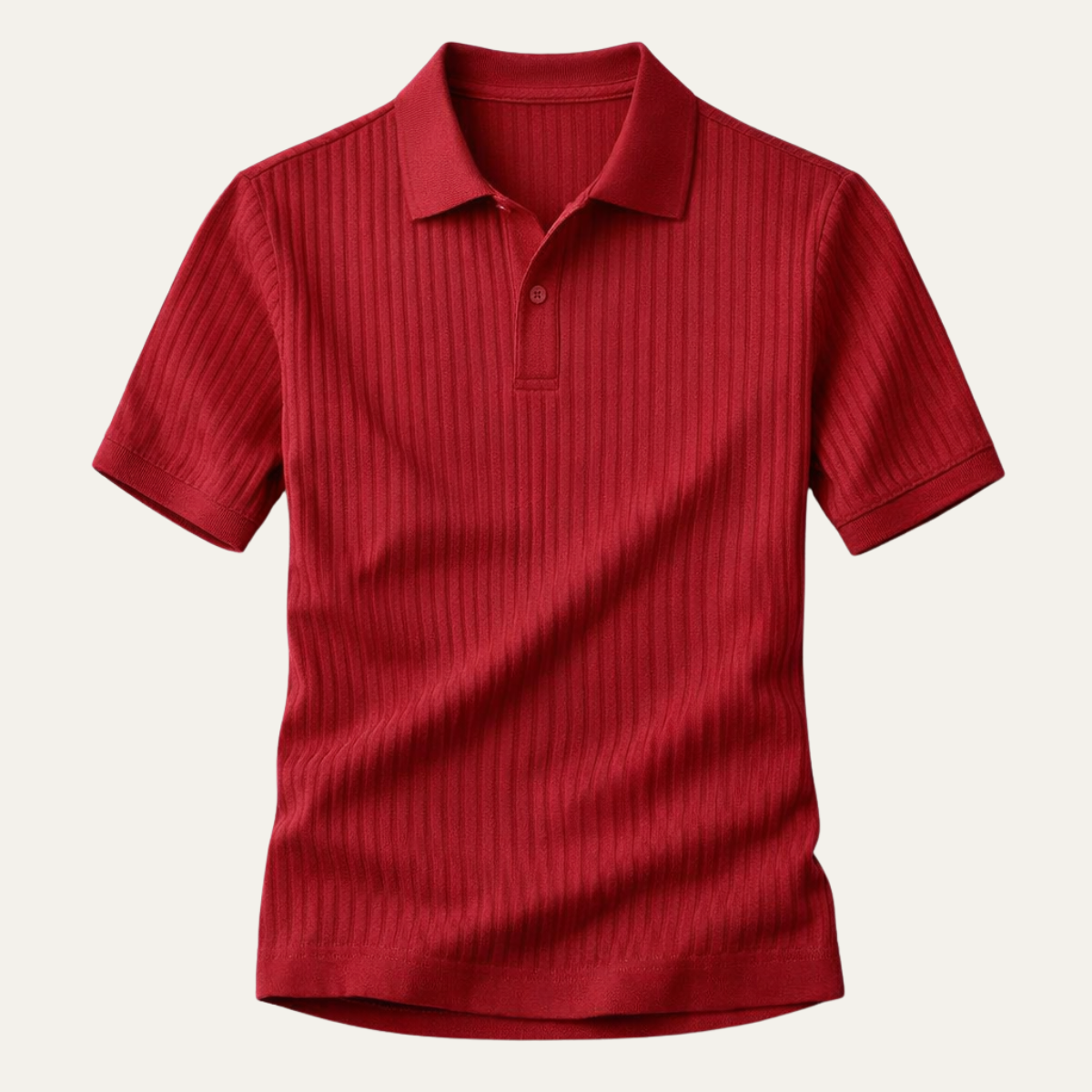 Men's Stretch Polo Shirt Ribbed Summer - Fashinoza