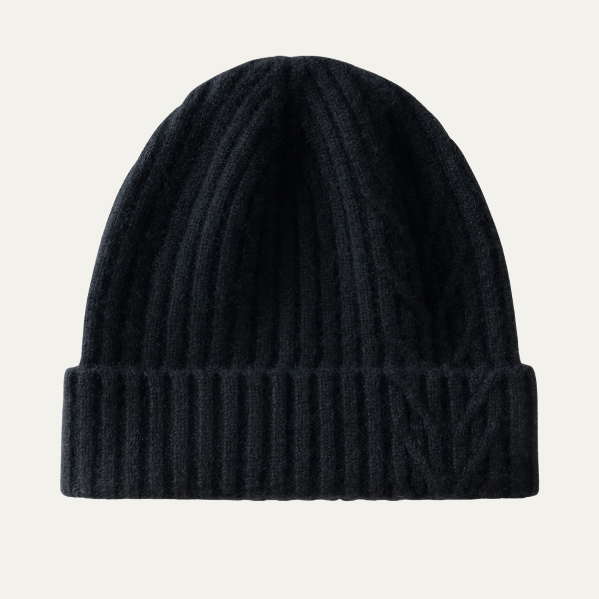 Men's Cashmere Ribbed Beanie