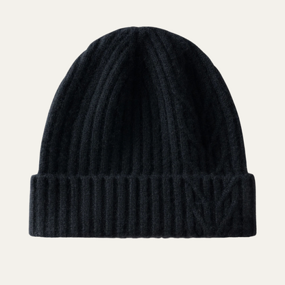 Men's Cashmere Ribbed Beanie