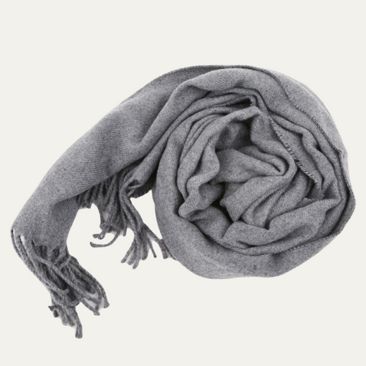 Men's Cashmere Merino Scarf Gray - Fashinoza