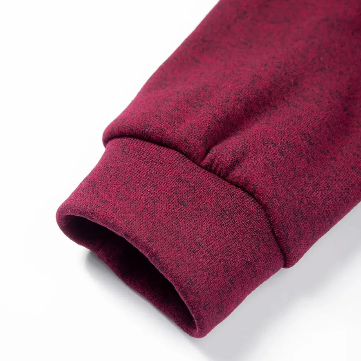 Men's Fleece Sweater Elbow Patches Stand Collar