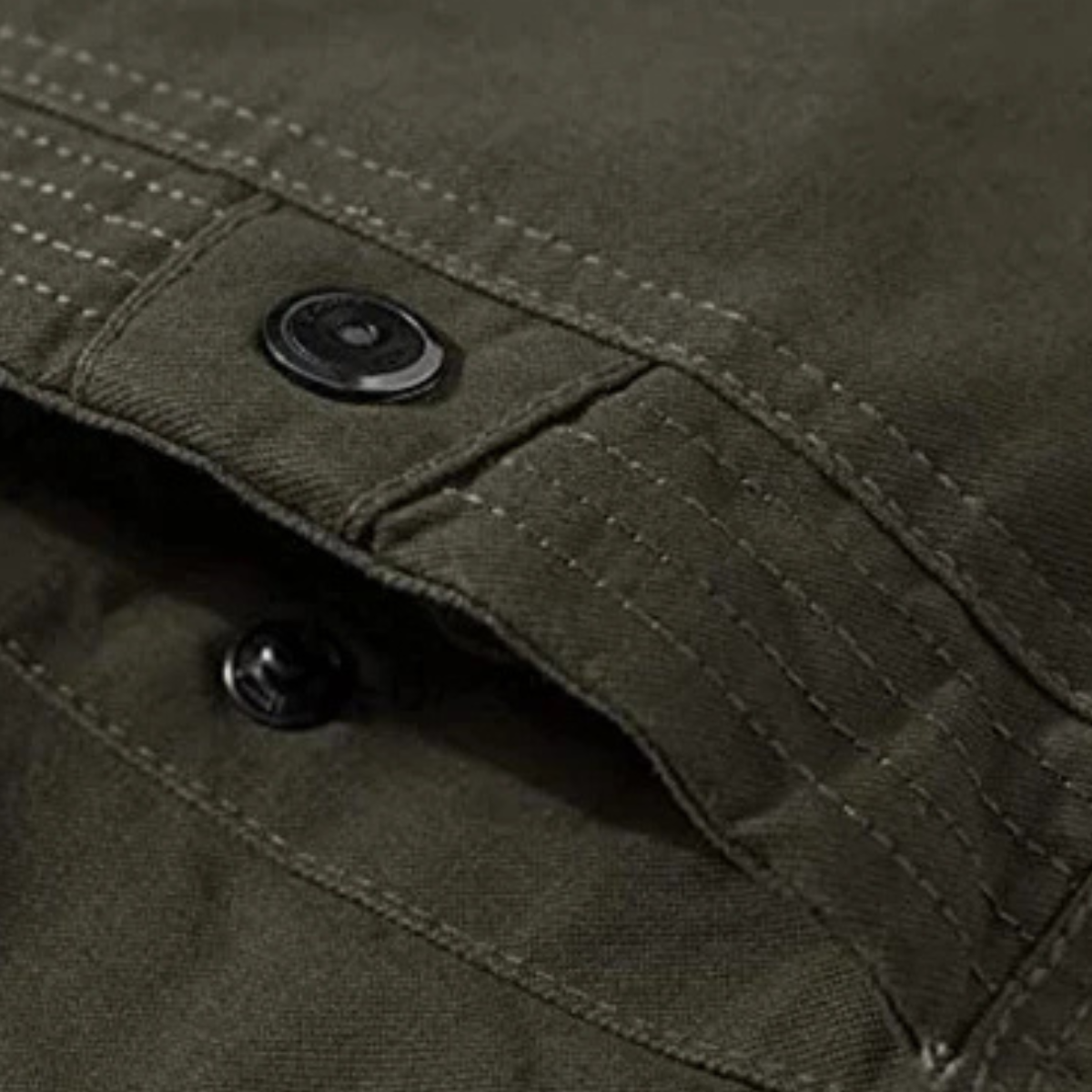 Mens Thermal Military Jacket Fleece Lined Zip Up