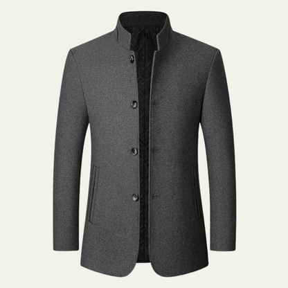 Brescia Men's Wool Winter Coat Stand Collar