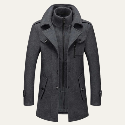 Men's Smart Winter Zip Jacket - Fashinoza