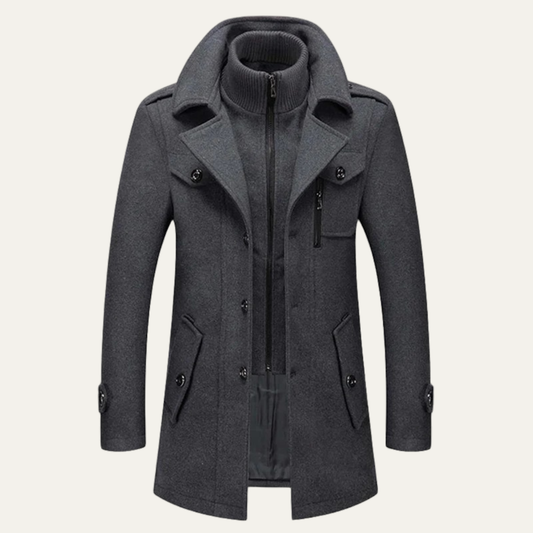 Men's Smart Winter Zip Jacket - Fashinoza