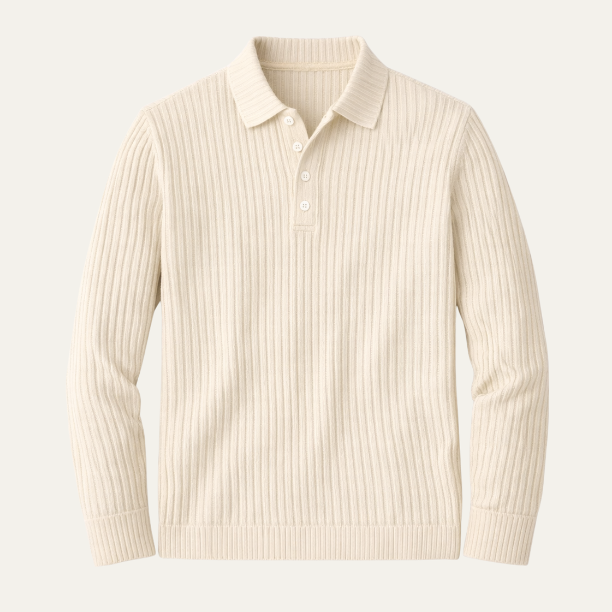 Men's Ribbed Polo Shirt - Fashinoza