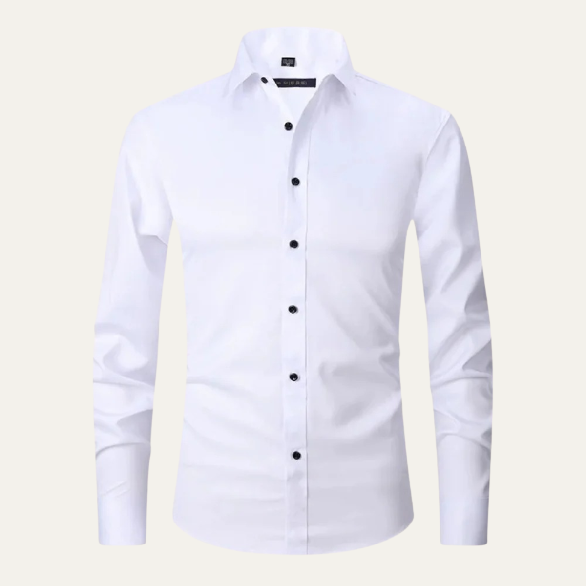 Men's Classic Dress Shirt Cotton Button Up White