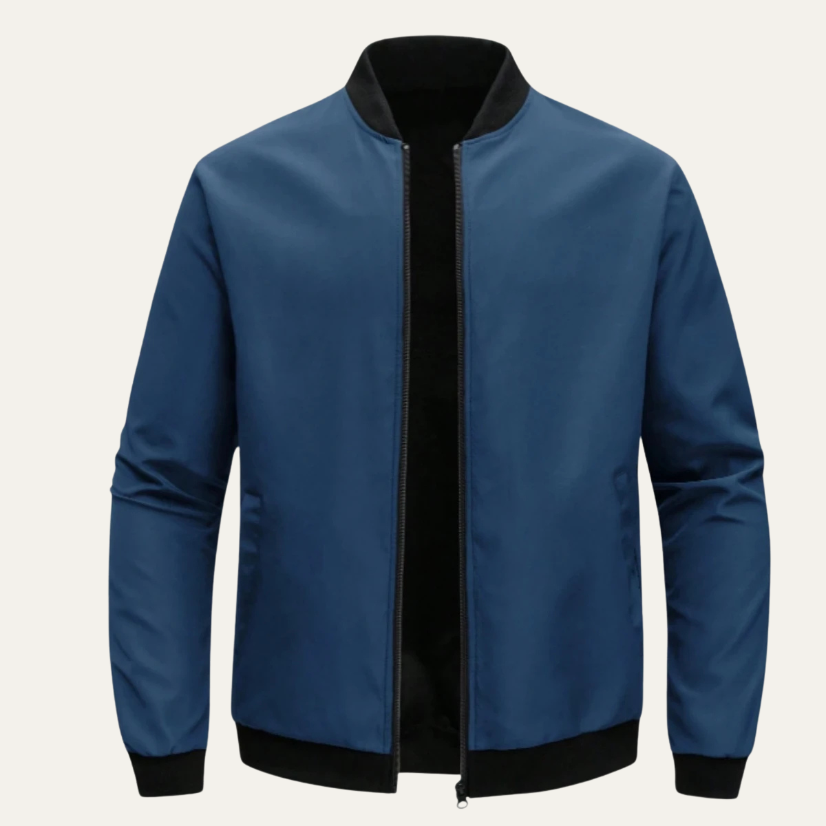 Men's Lightweight Zip-Up Bomber Jacket - Fashinoza