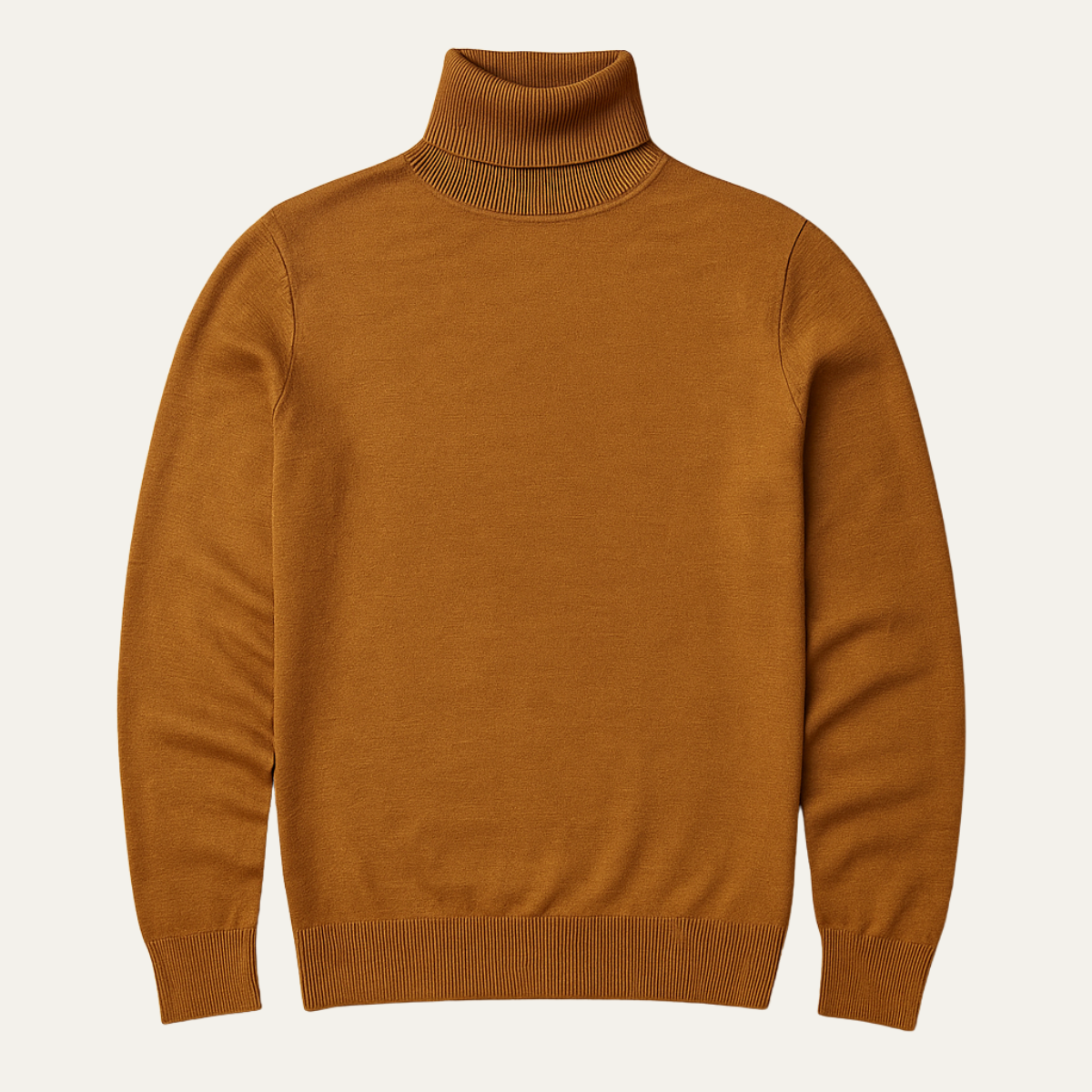 Men's Slim Fit Knitted Turtleneck Sweater - Fashinoza