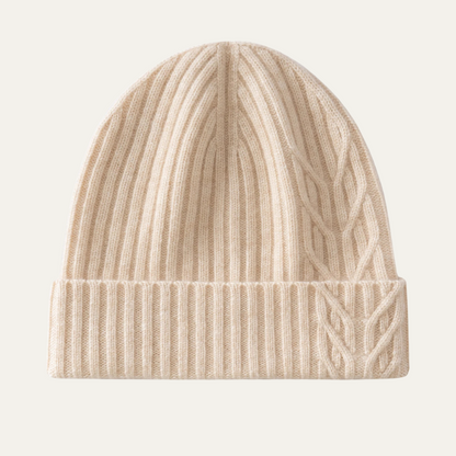 Men's Cashmere Ribbed Beanie