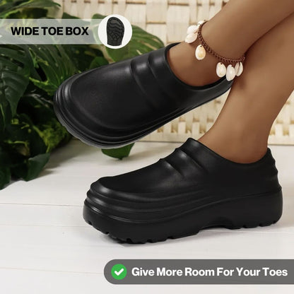 Unisex Waterproof Slip-On Garden Clogs Lightweight Eva Work Shoes, Non-Slip Mules