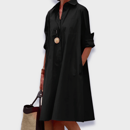 Women's Midi Polo Dress Elegant