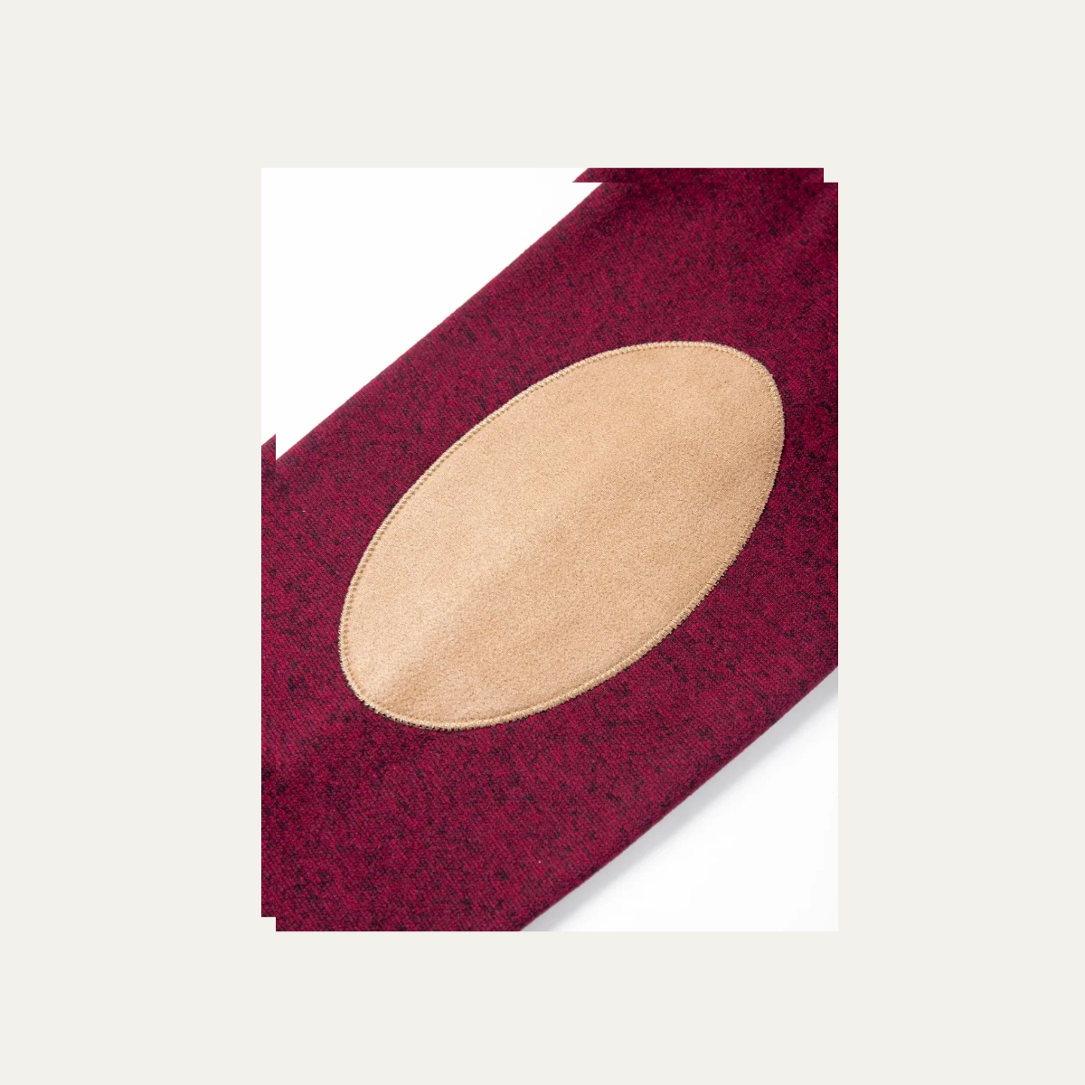 Men's Fleece Sweater Elbow Patches Stand Collar