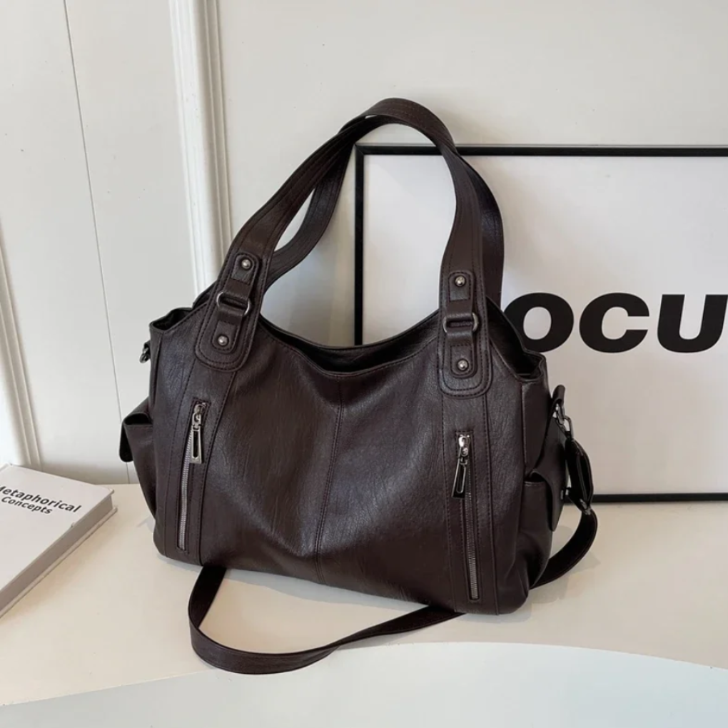 Women's Shoulder Bag Leather - Fashinoza