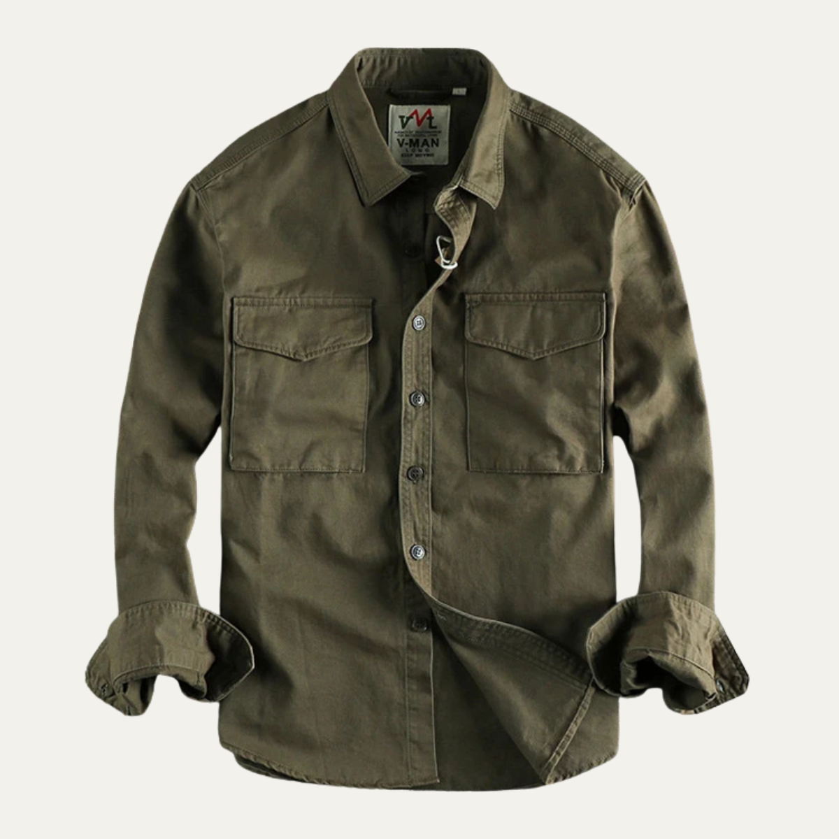 Men's Canvas Cargo Jacket Vintage Style