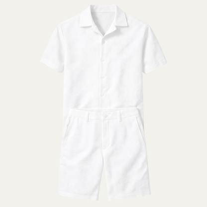 Men's Summer Shirt And Shorts Set - Fashinoza