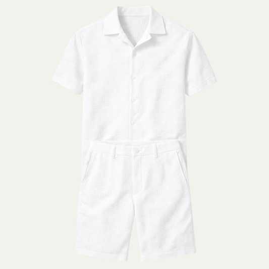 Men's Summer Shirt And Shorts Set - Fashinoza