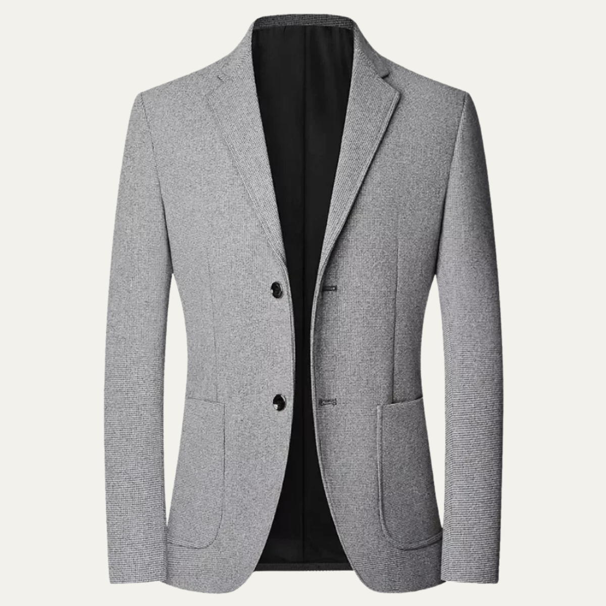 Men's Single Breasted Blazer Smart Casual Wool Navy