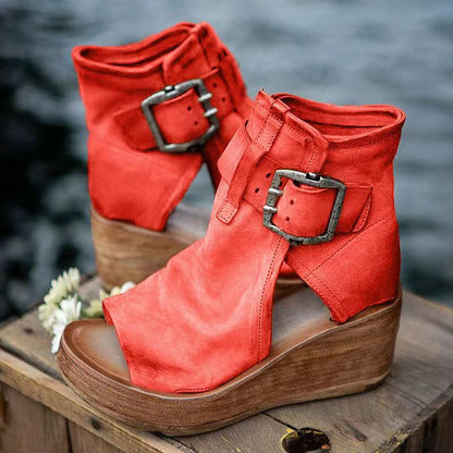 Women's Ankle Strap Sandals Buckle Closure