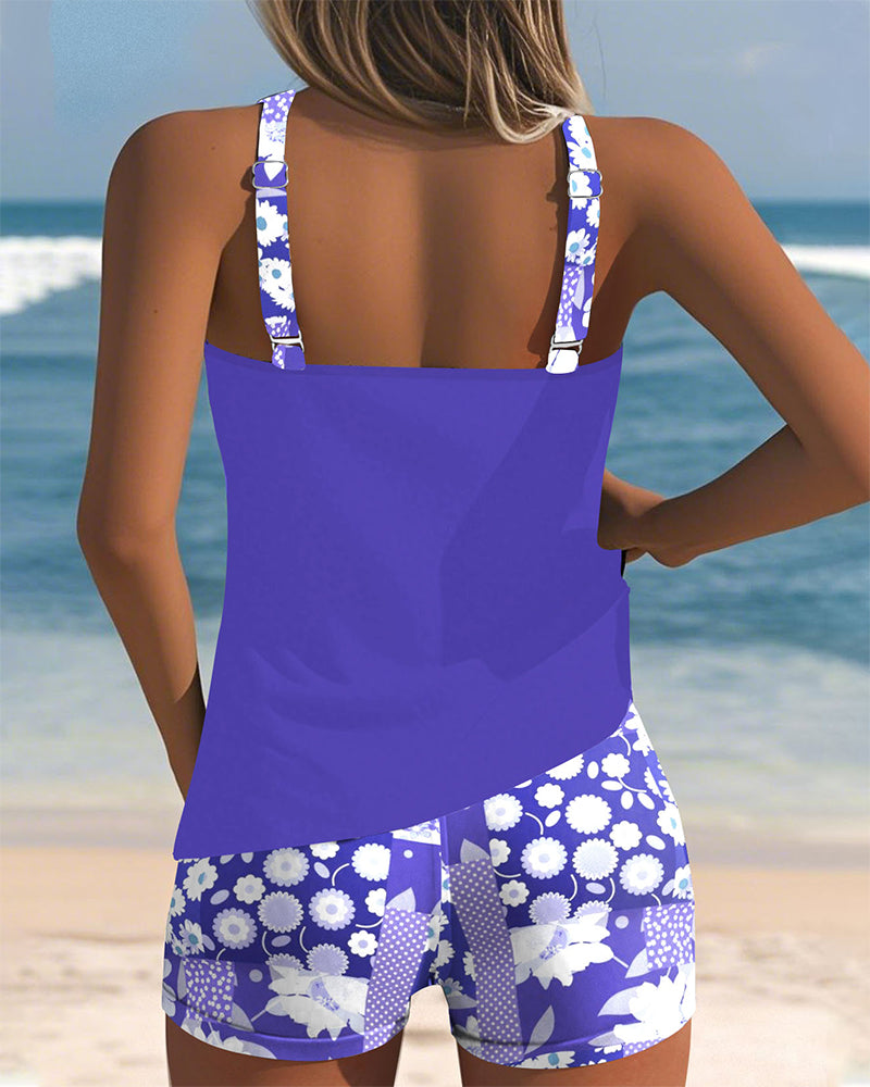 Women's Floral Two-Piece Swimsuit Comfortable Fit