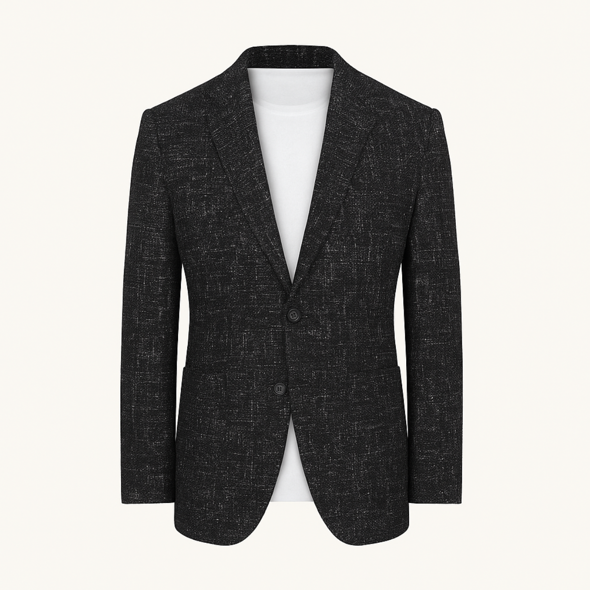 Men's Plaid Blazer Jacket Checked Double Breasted Wool
