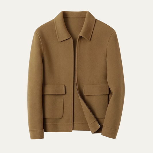 Men's Thick Winter Jacket Zip Up Casual - Fashinoza