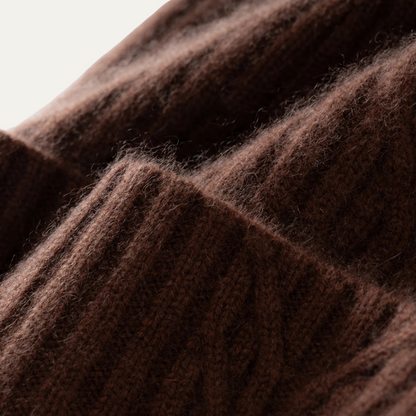 Men's Cashmere Ribbed Beanie