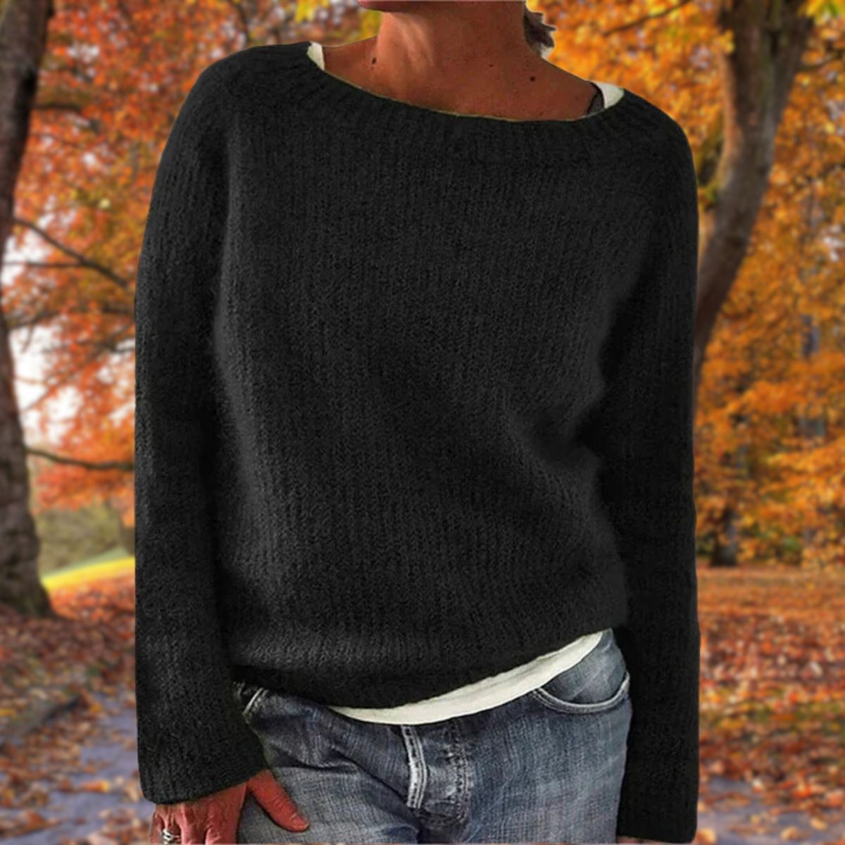 Brooklyn | Women’s Spring Relaxed Long Sleeve Knit Top
