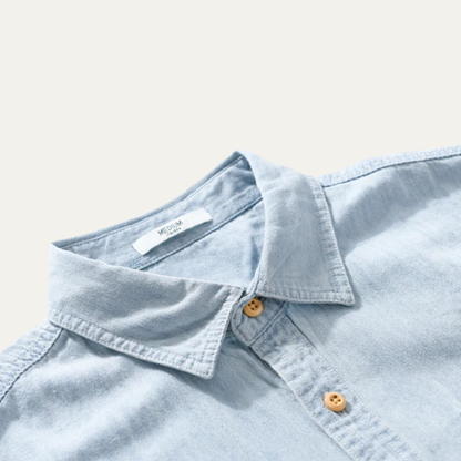 Men's Denim Cotton Shirt Blue