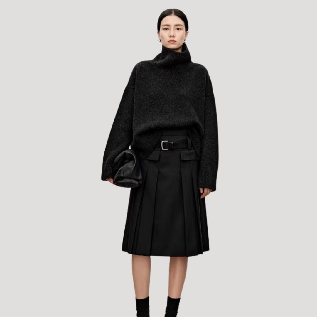 Fiona | Women’s Spring Relaxed Turtleneck Sweater