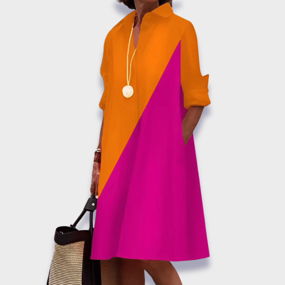 Women's Midi Polo Dress Elegant