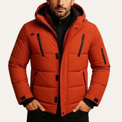 Montalcino Men's Padded Hooded Puffer Jacket