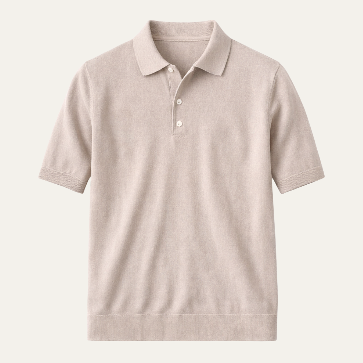 Men's Knitted Polo Shirt Business Casual - Fashinoza