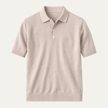 Men's Knitted Polo Shirt Business Casual - Fashinoza