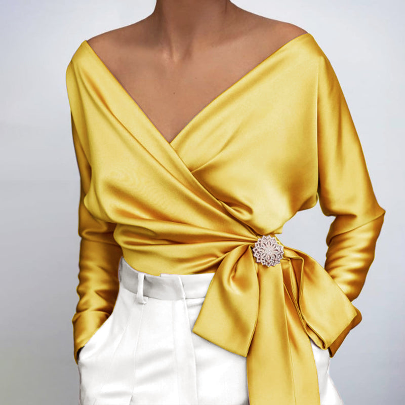 Davina Women's Silk Blouse - 
Fashinoza