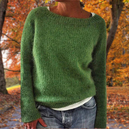 Brooklyn | Women’s Spring Relaxed Long Sleeve Knit Top