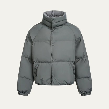 Men's Winter Puffer Jacket Warm Stand Collar - Fashinoza
