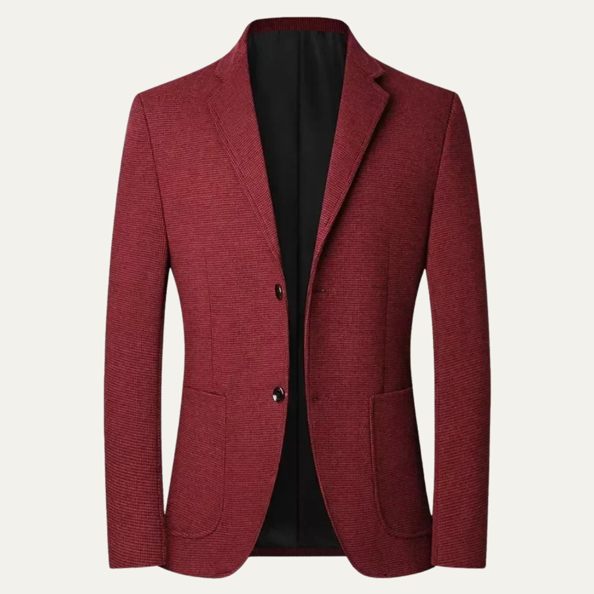 Men's Single Breasted Blazer Smart Casual Wool Navy