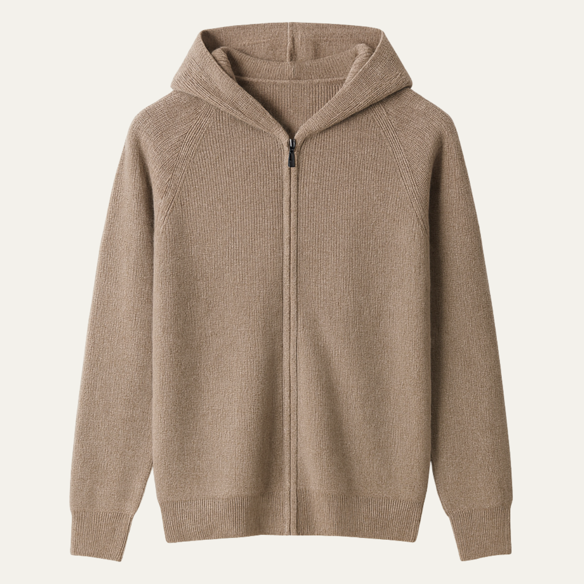 Men's Merino Wool Hooded Cardigan - Fashinoza