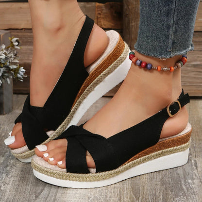 Women's Open-Toe Wedge Sandals Comfortable