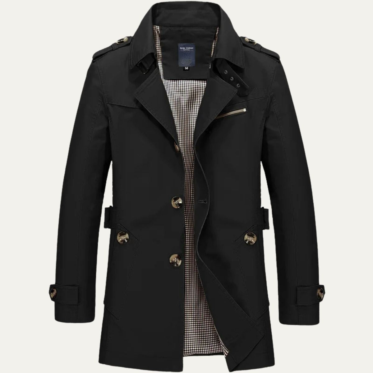 Mauro Icardi Men's Trench Coat Elegant Style