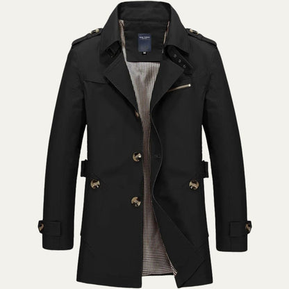 Mauro Icardi Men's Trench Coat Elegant Style