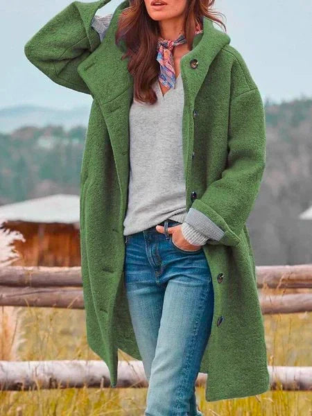 Emma | Women’s Winter Long Button Front Coat