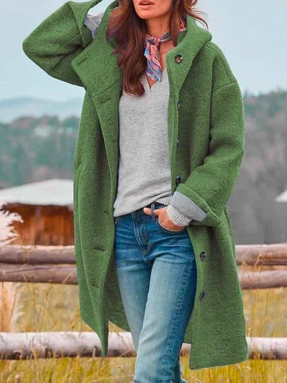 Emma | Women’s Winter Long Button Front Coat