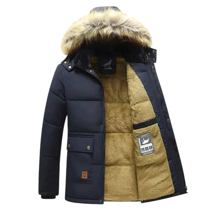 Men's Waterproof Winter Parka Detachable Hood