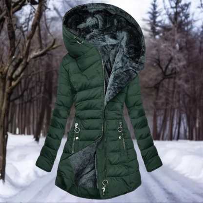 Women’s Hooded Waterproof Puffer Winter Jacket