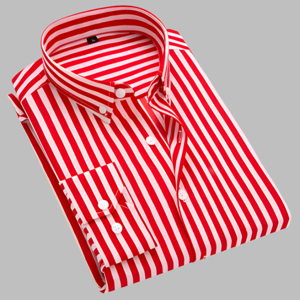 Men's Plaid Cotton Dress Shirt