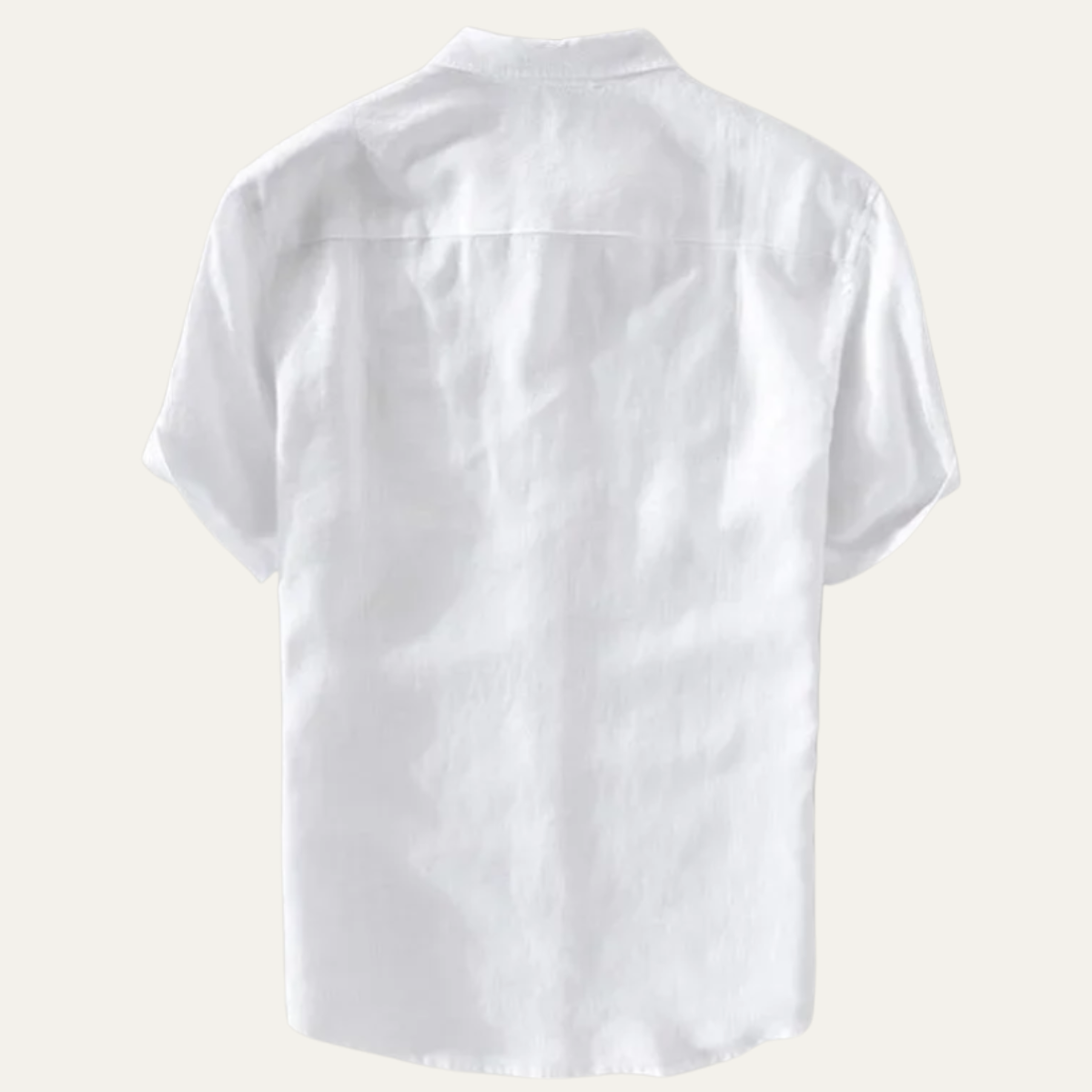 Montland Men's Cotton Linen Shirt Lightweight Relaxed Fit
